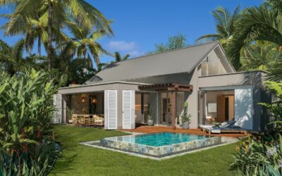 Élégante villa de plain-pied avec piscine et jardin paysager à Point d&rsquo;Esny